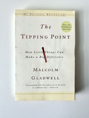 The Tipping Point by Malcolm Gladwell Paperback Nonfiction Bestseller Booktok